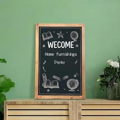 Magnetic Chalkboard for Wall Rustic Wood Framed Decorative Blackboard Sign Hanging Chalkboard for Home, Office, Restaurant 12" x 16" thumbnail 6