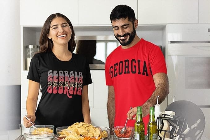 Womens Georgia Football Varsity Georgia Unisex Fit Short Sleeve T-Shirt thumbnail 2