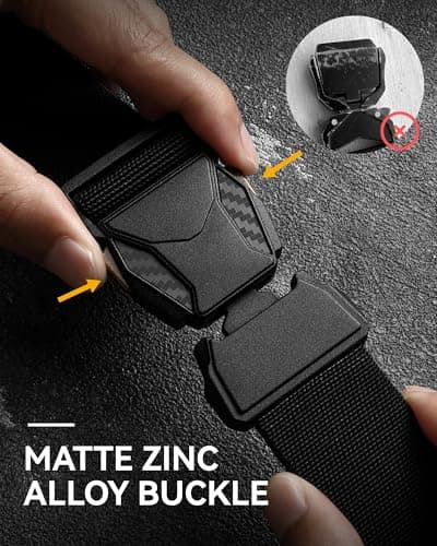 CHAOREN Stretch Tactical Belt Men - 1.5" Nylon Work Belt for Military EDC - Quick Release for Utility EMT Hiking thumbnail 3