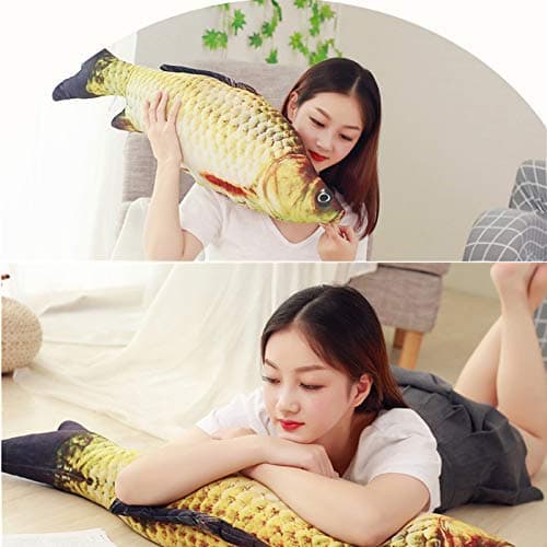 JULAN 3D Giant Soft Fish Cushion Pillow Carp Plush Pillow Stuffed Toy Throw Pillow for Home Decoration Gift Kids Pillow Stuffed Animal Toy (31inch/ 77cm) thumbnail 6