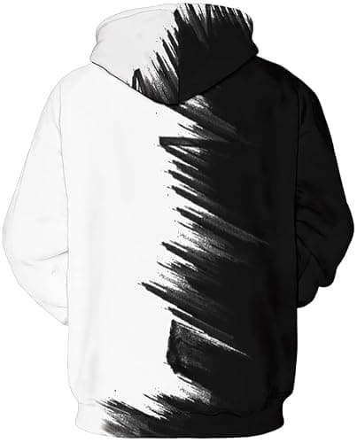 Chaos World Men's Novelty Hoodie Long Sleeves 3D Funny Graphic Print Sweatshirt Pullover thumbnail 3