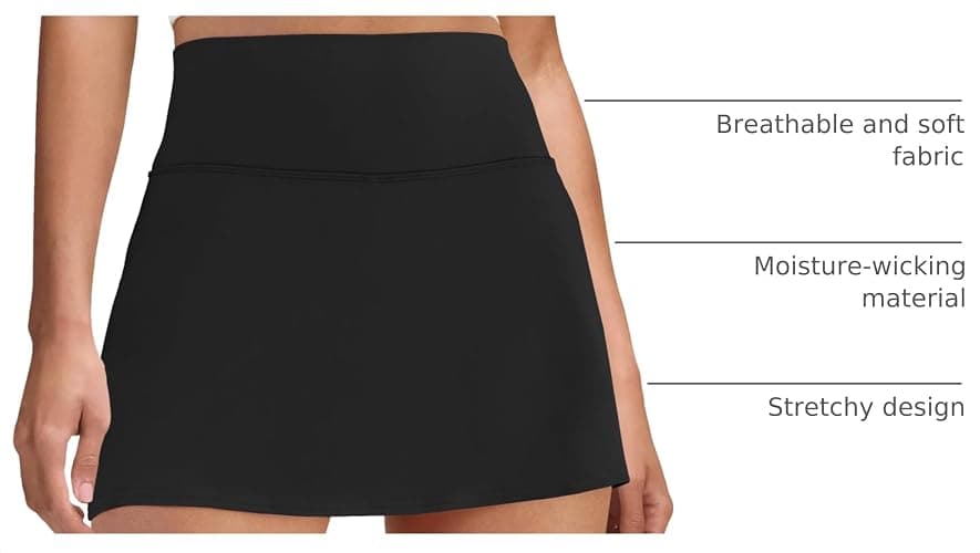 DLOODA Womens Skort Tennis Skirt with Pocket Shorts Mini Golf Skirts High Waisted Athletic Skorts Summer Workout thumbnail 4