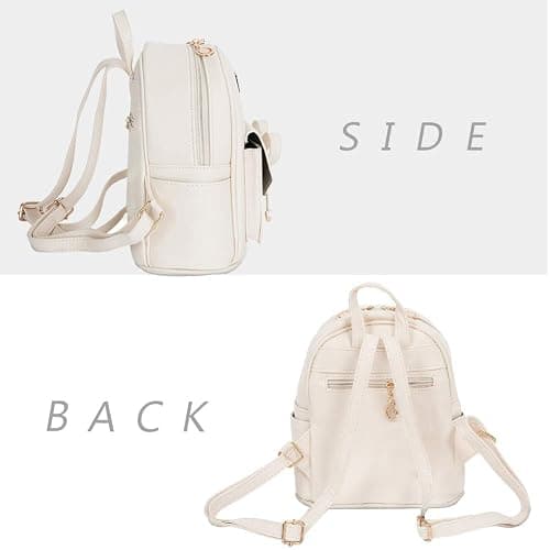 I IHAYNER Girls Bowknot Cute Leather Backpack Mini Backpack Purse for Women thumbnail 2