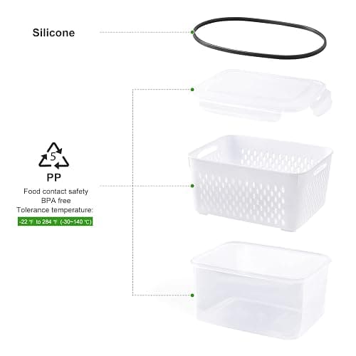 Ella - 5 PCS Large Fruit Containers for Fridge thumbnail 8