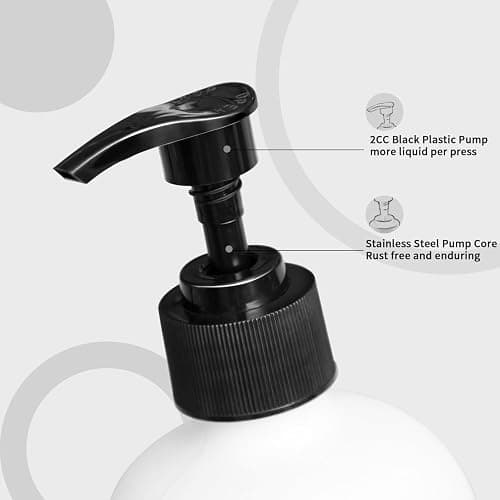 MOMEEMO Soap Dispenser Set 2 Pack, Contains Dish and Hand Soap Dispenser. (White) thumbnail 4