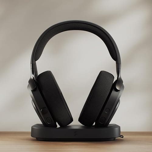Fractal Design Scape Dark - Wireless PC Gaming Headset - Detachable Flip-to-Mute Microphone with Noise Cancellation - Battery Life Up to 40 Hours - Configurable Ambient Lighting - Black thumbnail 5