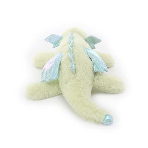 Apricot Lamb Lying Dragon Soft Cute Plushies Toy for Kids, Cuddly Stuffed Animal for Baby Girls and Boys, Fluffy Green Lying Dragon 15 Inches (Green) thumbnail 7
