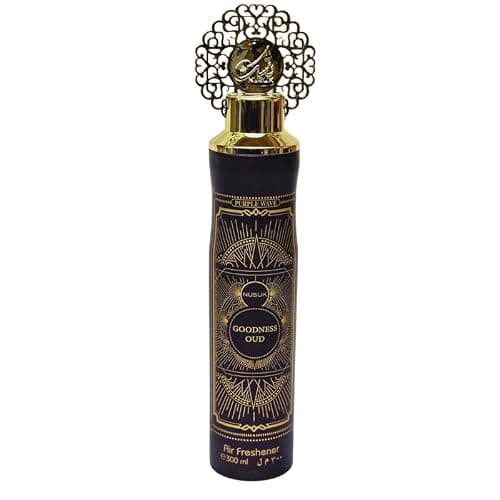 Nusuk Air Room Freshener Spray for Home, Car & Office, Long Lasting Fragrance 300 ML, Odor Eliminator, Deodorizer Spray For Room, Car & Wardrobe, Goodness Oud - Image 1