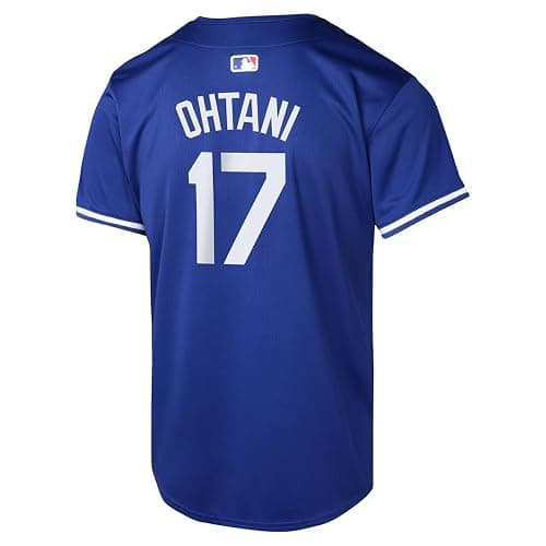 Shohei Ohtani Los Angeles Dodgers MLB Kids Youth 8-20 Blue Alternate Player Jersey thumbnail 3
