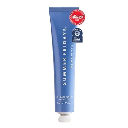 Summer Fridays Jet Lag Mask Mini - Hydrating Face Moisturizer + Mask - Enriched with Hyaluronic Acid, Niacinamide, Glycerin + Antioxidants Helps Nourish Skin for a Renewed + Radiant Complexion (1 Oz) - Image 1