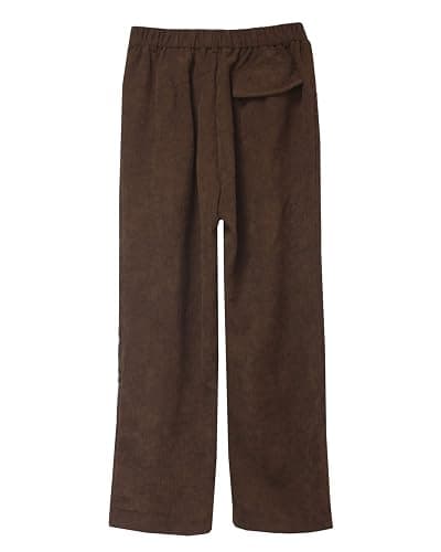 Women's Vintage High Waisted Straight Leg Corduroy Pants Trouser thumbnail 7