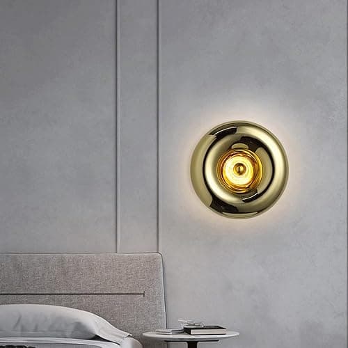 YSDKJGS Glass Minimalist Wall Lamp Light Luxury Creative Wall Lamps Indoor Wall Light Bathroom Light Suitable for Bedroom Bedside Living Room Corridor Wall thumbnail 5