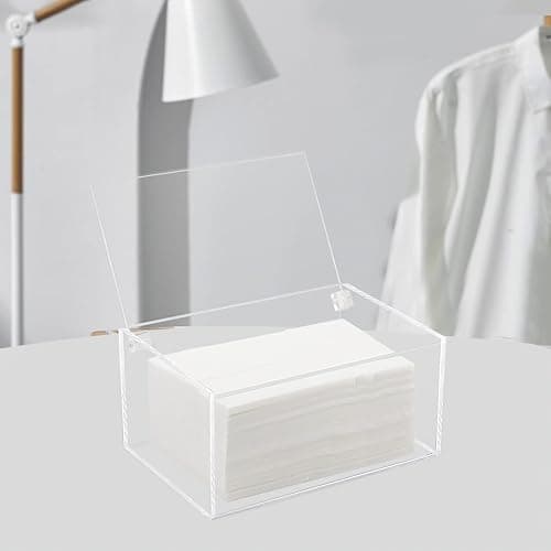Watpot Acrylic Laundry Dryer Sheet Holder, Clear Dryer Sheets Container with Lid for Laundry Room, Clear thumbnail 7