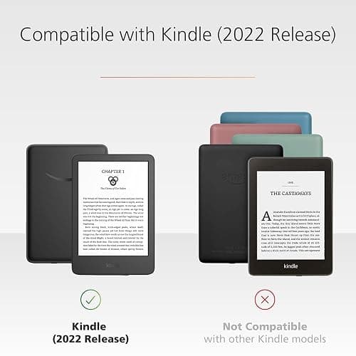 Clear Case and Glass Screen Protector for Kindle (2022 release), Made for Amazon thumbnail 5