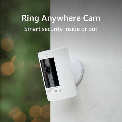 Ring Outdoor Cam (Stick Up Cam), Weather-resistant home or business security camera, outdoor ready, Live View, Color Night Vision, Two-Way Talk, motion alerts, Works with Alexa, White thumbnail 8