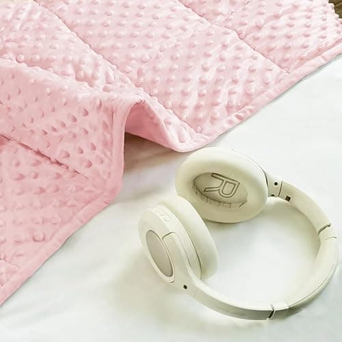 ALANSMA Reversible Weighted Blanket for All Season, Luxury Velvet, Warm and Cool, Adult Kids 5Lb Weighted Blanket, Enjoy Sleeping Anywhere(Pink,36"x48" 5lbs) thumbnail 7