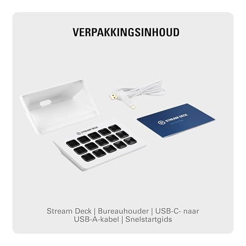 Elgato Stream Deck MK.2 White – Studio Controller, 15 macro keys, trigger actions in apps and software like OBS, Twitch, ​YouTube and more, works with Mac and PC thumbnail 10