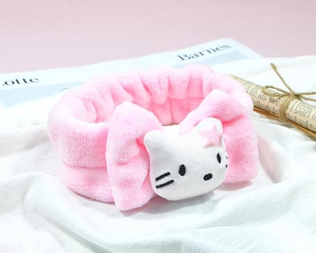 GGJQQDM Kawaii Headband for Spa, Makeup, Face Washing & Pajama Parties - Suitable for Girls and Women (F) - F thumbnail 3