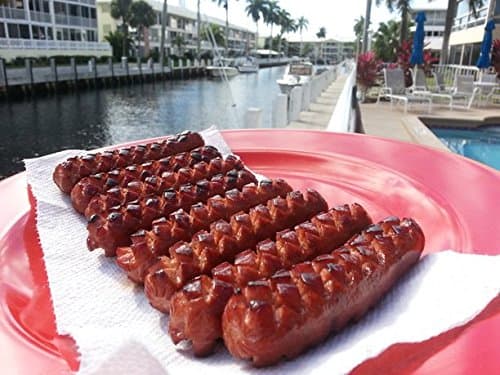 SLOTDOG - Hot Dog Slicing Tool - Stainless Steel Cutter Blades for Kitchen, Grilling, Tailgating, Camping and Backyard Outdoor BBQ - 10 inch - Red thumbnail 8