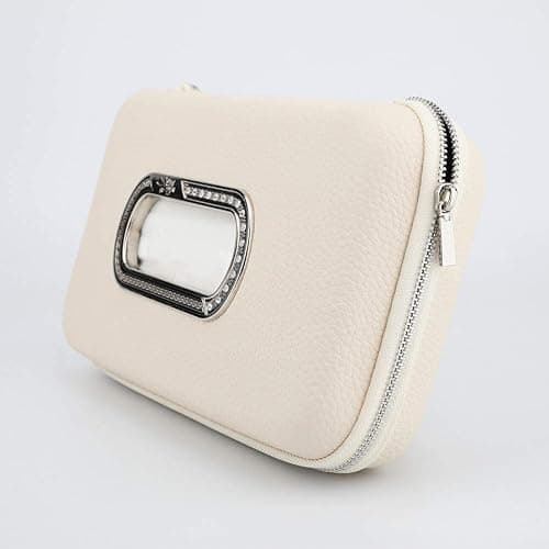 Cartisen Car Tissue Holder, Sun Visor Napkin Holder, Car Visor Tissue Holder, Luxury PU Leather Backseat Tissue Case Holder (Beige) thumbnail 7