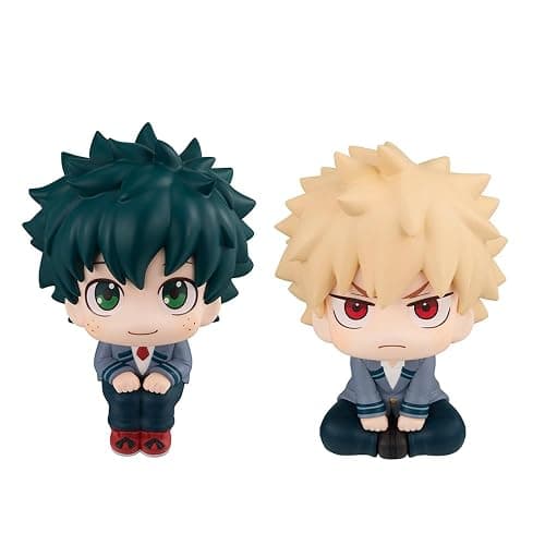 YLQANONG Midoriya Izuku Look Up Figures MHA Bakugo Anime Figure Statues Kacchan MHA Anime Action Figurine 10CM(3.94IN) - Image 1