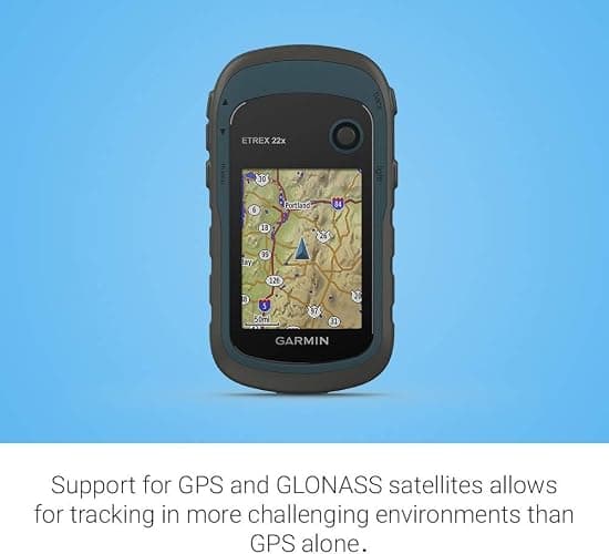 Garmin 010-02256-00 eTrex 22x, Rugged Handheld GPS Navigator, Black/Navy thumbnail 5