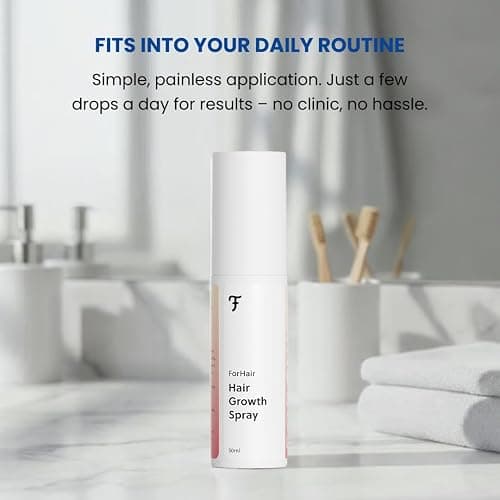 ForHair- Men Hair Growth Spray – Stimulates New Hair, Strengthens Follicles – Local Regrowth Action, No Unwanted Body Hair – Safe and Easy Alternative to Pills,Costly and Painful Treatments thumbnail 6