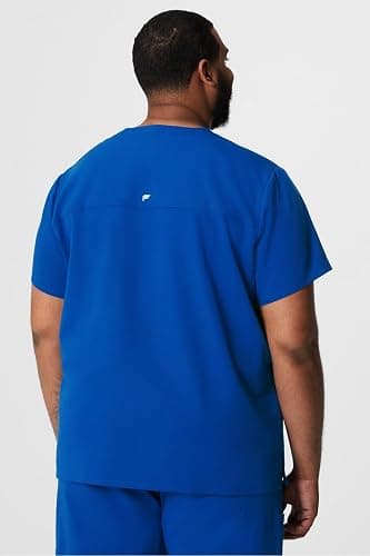 Fabletics Men's Helix 1-Pocket Scrub Top - MotionTech, Wrinkle-Resist, Chest Pocket, Anti-Shrink, Semi-Slim Fit thumbnail 2