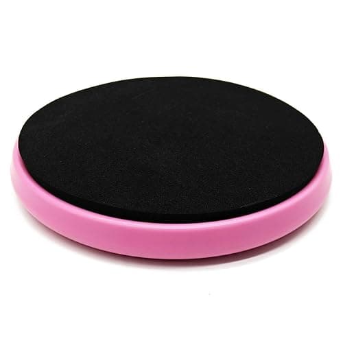 CampTeck U7271 Ballet Turning Disc, Pirouette Board, Round Dancers Turning Board, Spin Board Ice Skating - Pink with Black Foam - Image 1