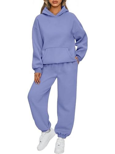 AUTOMET Womens 2 Piece Outfits Lounge Hoodie Sweatsuit Sets Plus Size Fall Fashion Clothes Airport Travel Pants Tracksuits - Image 1