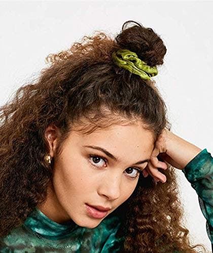 Chloven 45 Pcs Hair Scrunchies Velvet Elastics Hair Bands Scrunchy Hair Ties Ropes Scrunchie for Women Girls Hair Accessories - Great Gift for Holiday Seasons thumbnail 7