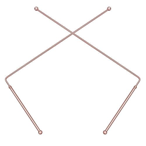 99.9% Copper Dowsing Rods - 2PCS Divining Rods - for Ghost Hunting Tools, Divining Water, Treasure, Buried Items Etc - Image 1