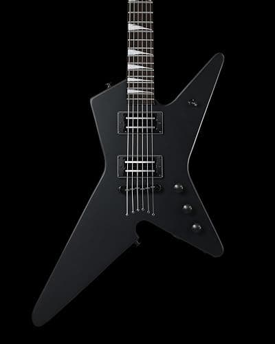 WestCreek Guitars HIGH VOLTAGE（HV）Heavy Metal Solid Body Electric Guitar | Mahogany Body, Maple Neck, Rosewood Fretboard, Rounded End Frets, Bone Nut, 22 Frets (Black) thumbnail 4