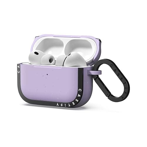 CASETiFY Bounce AirPods Pro (3rd Gen) Case with Ring [Military Grade Drop Tested / 6.6ft Drop Protection/Anti-Scratch] - Matte Lavender - Image 1