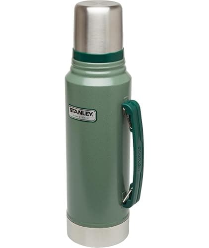 Stanley Heritage Classic Vacuum Bottle with Handle 1.1 qt | Wide Mouth w/Leakproof Cup Lid | Keep Drinks Hot or Cold | Insulated Stainless Steel Thermal Bottle | BPA-Free | Hammertone Green thumbnail 5