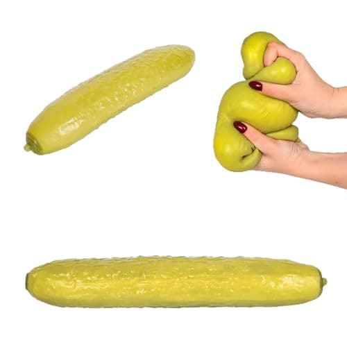 Pickle Squishy, Jumbo Squishy, Giant Pickle Squishy Fidget Toy, Slow Rebound Stress Reliever for Adults, Soft Texture and Funny Design for Office, Home thumbnail 4