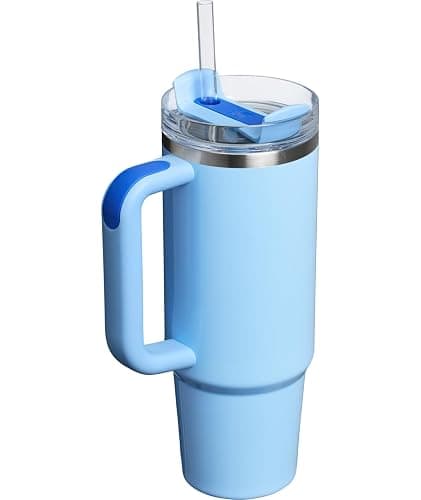 STANLEY Quencher H2.0 Tumbler with Handle and Straw 30 oz | Flowstate 3-Position Lid | Cup Holder Compatible for Travel | Insulated Stainless Steel Cup | BPA-Free | Cornflower Gloss thumbnail 4