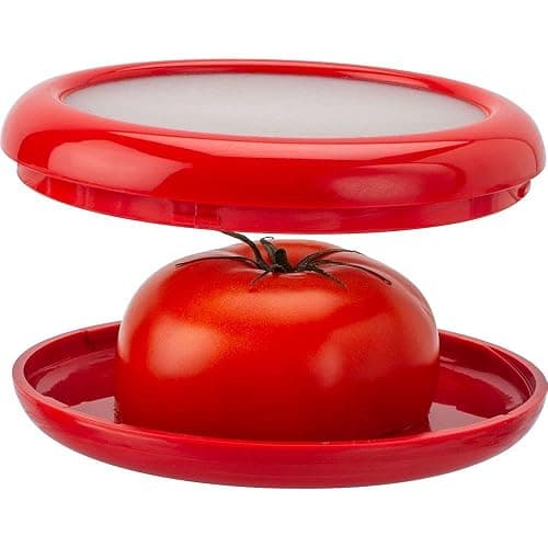 Joie Fresh Stretch Pod Tomato Storage Container, Silicone Food Saver, Keeps Leftover Produce Flavorful and Firm in Fridge, Reusable Kitchen Gadget, Dishwasher Safe, BPA-Free thumbnail 4