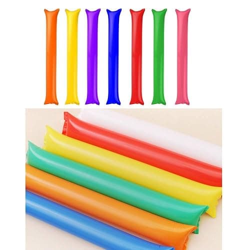 Creatyi 40 PCS Thicken Bam Bam Thunder Sticks Cheering Sticks Cheerleading Cheering Sticks for Sports Cheers Ball Dance Basketball Football Noisemakers thumbnail 5