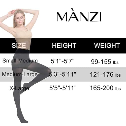 MANZI Microfibre Tights for Women, Semi Opaque Solid Colored Footed Pantyhose 70 Denier thumbnail 2
