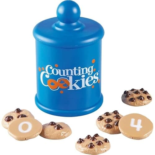 Learning Resources Smart Counting Cookies - 13 Pieces, Ages 18+ Months Toddler Counting & Sorting Skills, Toddler Math Learning Toys, Play Food for Toddlers, Chocolate Chip Cookies thumbnail 5