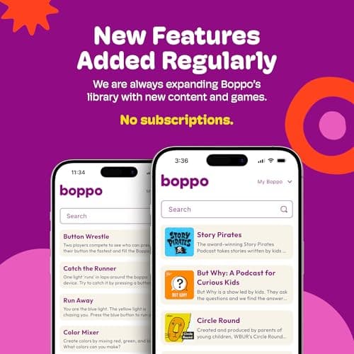 Boppo Screen-Free Learning Tablet for Kids - Interactive Handheld Games - Educational, Travel-Friendly Fun for the Whole Family - Includes 40+ Pre-Loaded Games & Activities thumbnail 7