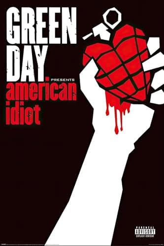 Green Day - Music Poster (American Idiot - Album Cover) (Size: 24" x 36") (Unframed) - Image 1