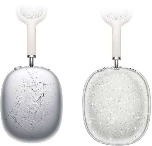 SaharaCase Hybrid Flex Cover Case for Apple AirPods Max [Rugged] Headphone Protection Antislip Grip Slim (Transparent Sparkle) thumbnail 4