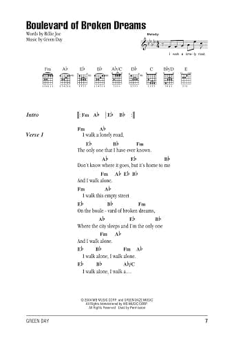 Green Day - Guitar Chord Songbook thumbnail 5