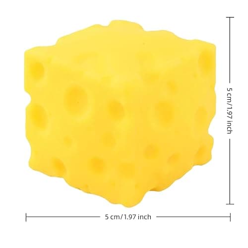 Cheese Squishy Toys – Soft Kawaii Squeeze Fidget Toy for Stress Relief, Cute Sensory Toy for Kids & Adults, Fun Party Favors & Gifts thumbnail 2