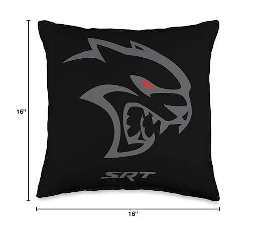 Dodge Hellcat Logo Throw Pillow thumbnail 2