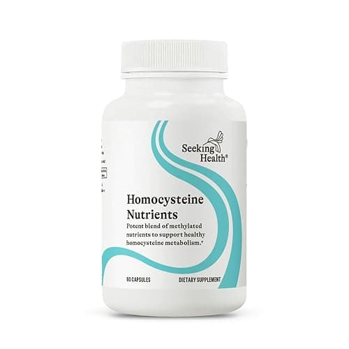 Seeking Health Homocysteine Nutrients - Supplement Formula with L-Methylfolate & Vitamin B12, B6 & B2 - Supports Healthy Cognition & Brain Function - Aids Homocysteine Metabolism - 60 Capsules - Image 1