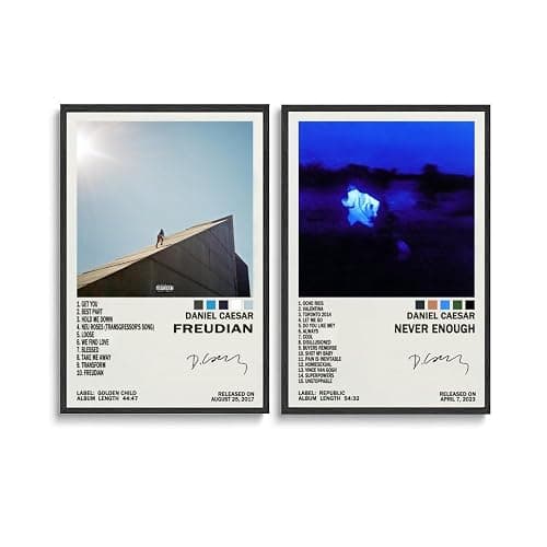 (Set of 2) daniel caesar Album Cover movie Canvas 12x18inch(30x45cm) Unframe for Bedroom for Room Aesthetic Wall Art Decor Posters & Prints Posters Style - Image 1