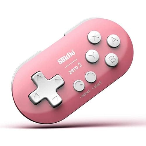 8Bitdo Zero 2 Mini Bluetooth Gamepad for Switch Windows Android MacOS Steam Raspberry Pi (Pink) - Image 1